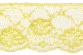 2 3/4" Chartreuse Raschel Lace (Made in England)