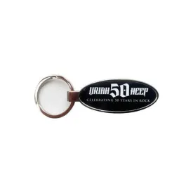 50 Anniversary Key Ring Black Silver