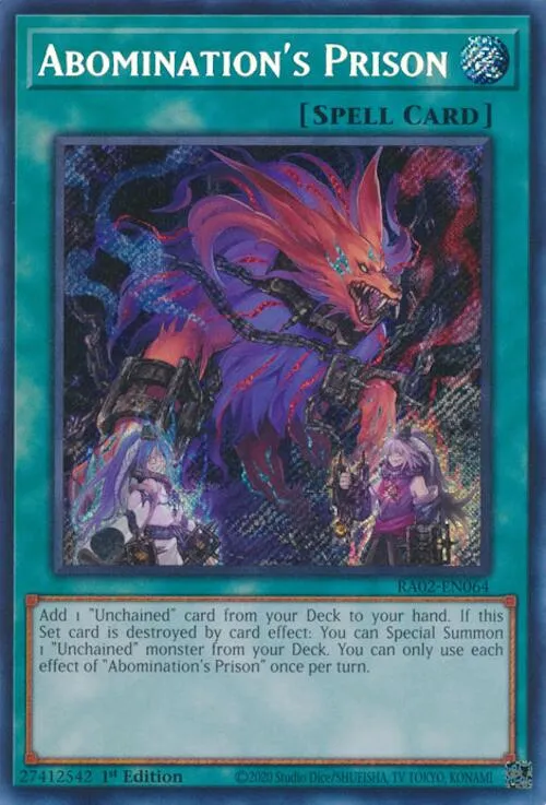 Abomination's Prison (Secret Rare) [RA02-EN064] Secret Rare