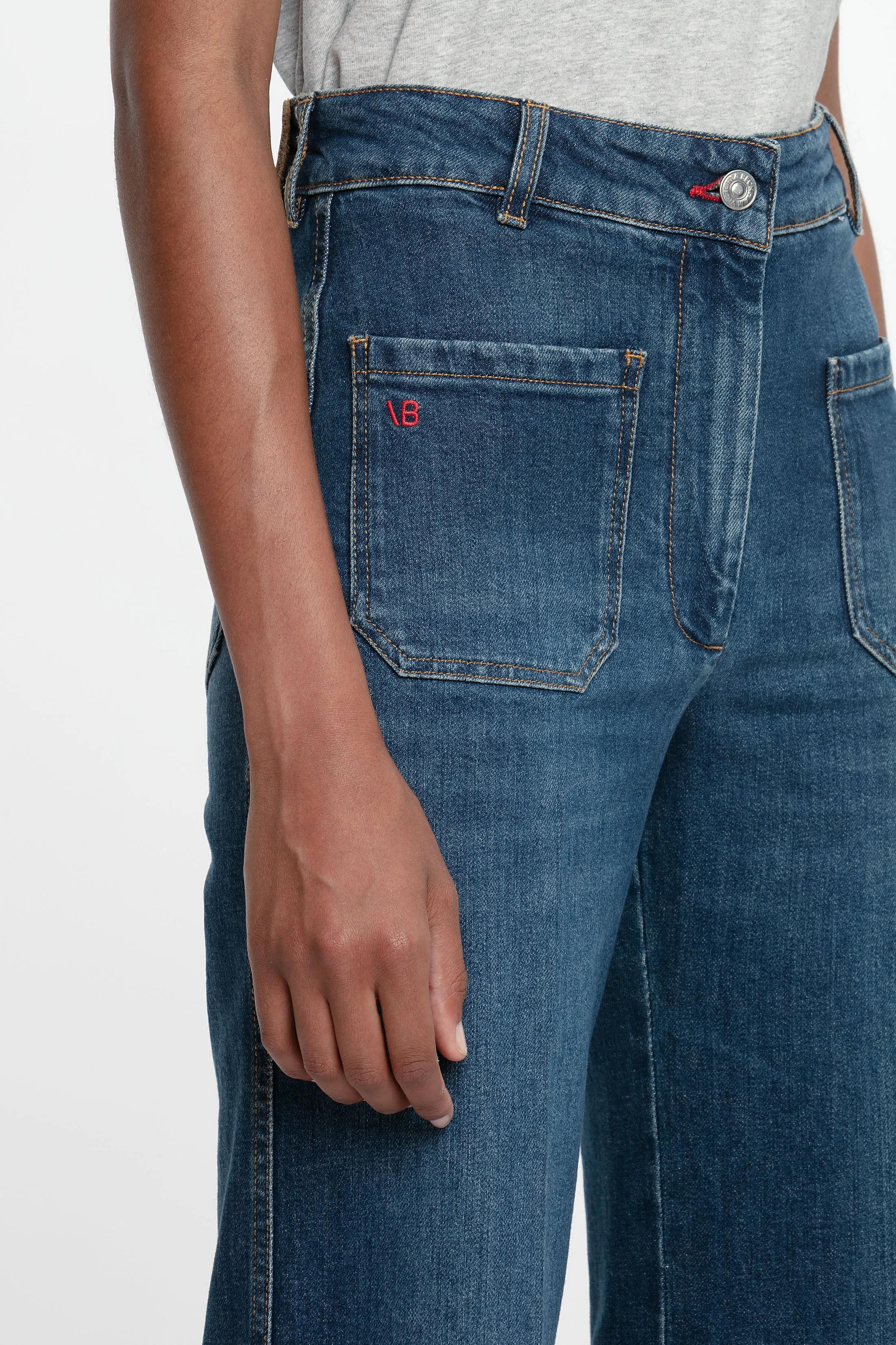 Alina High Waisted Jean in Dark Vintage Wash