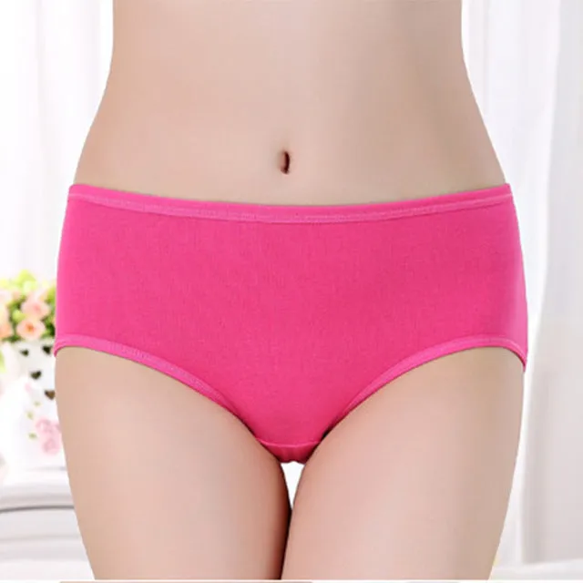 Anti Bacterial 95% Cotton Solid Sexy Briefs Women Underwear Natural Color Comfortable Women Briefs  224