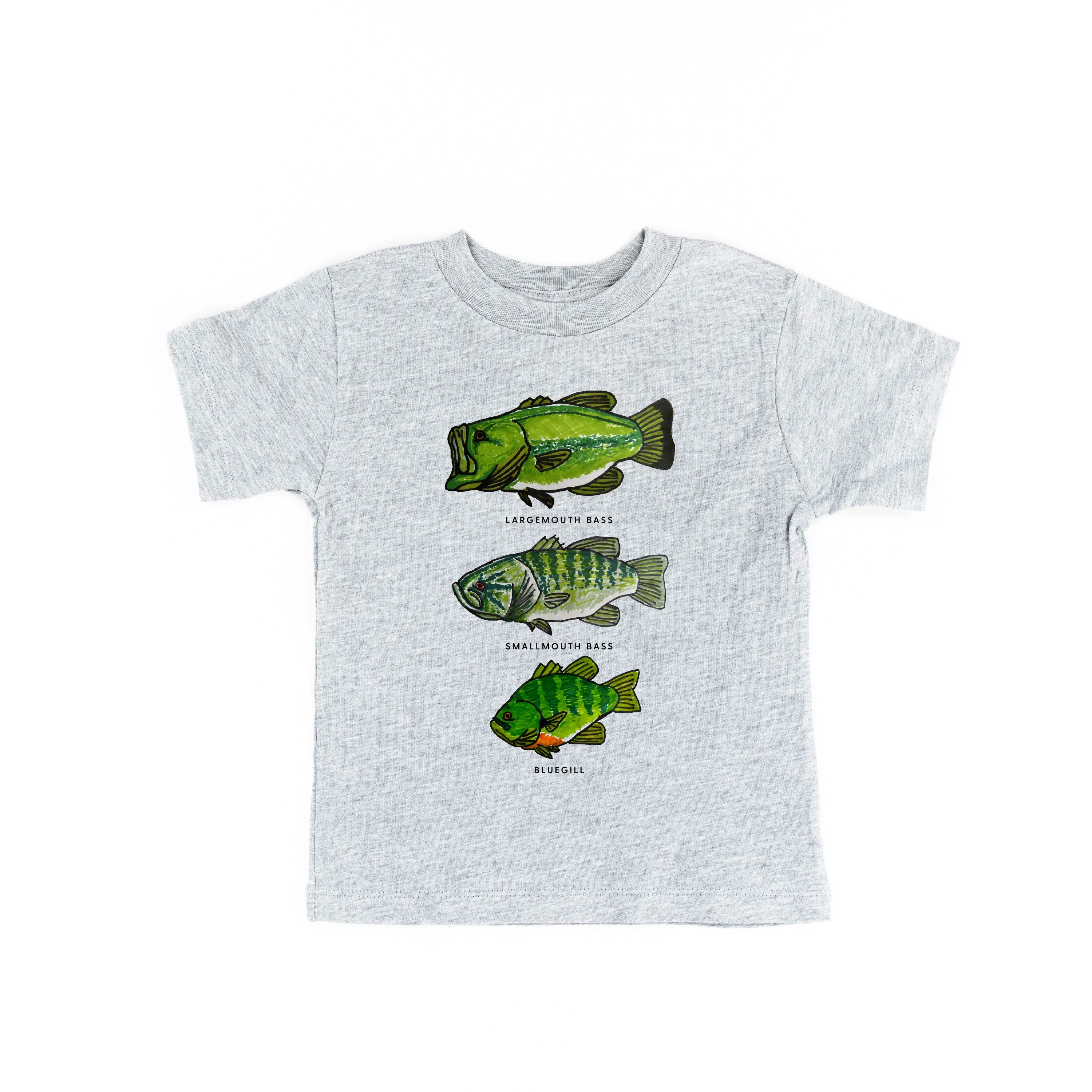 BASS & BLUEGILL CHART (HAND DRAWN) - Child Shirt