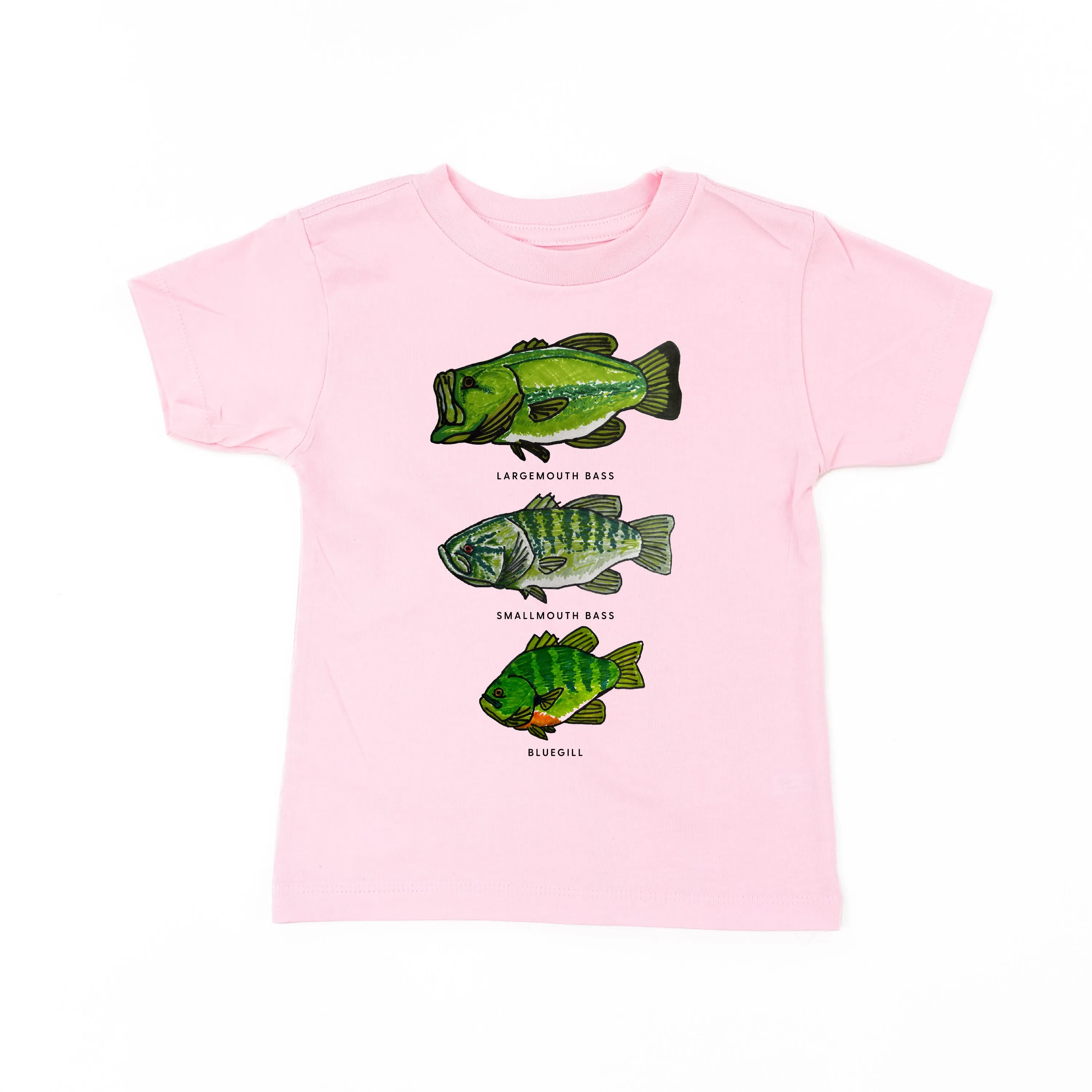 BASS & BLUEGILL CHART (HAND DRAWN) - Child Shirt