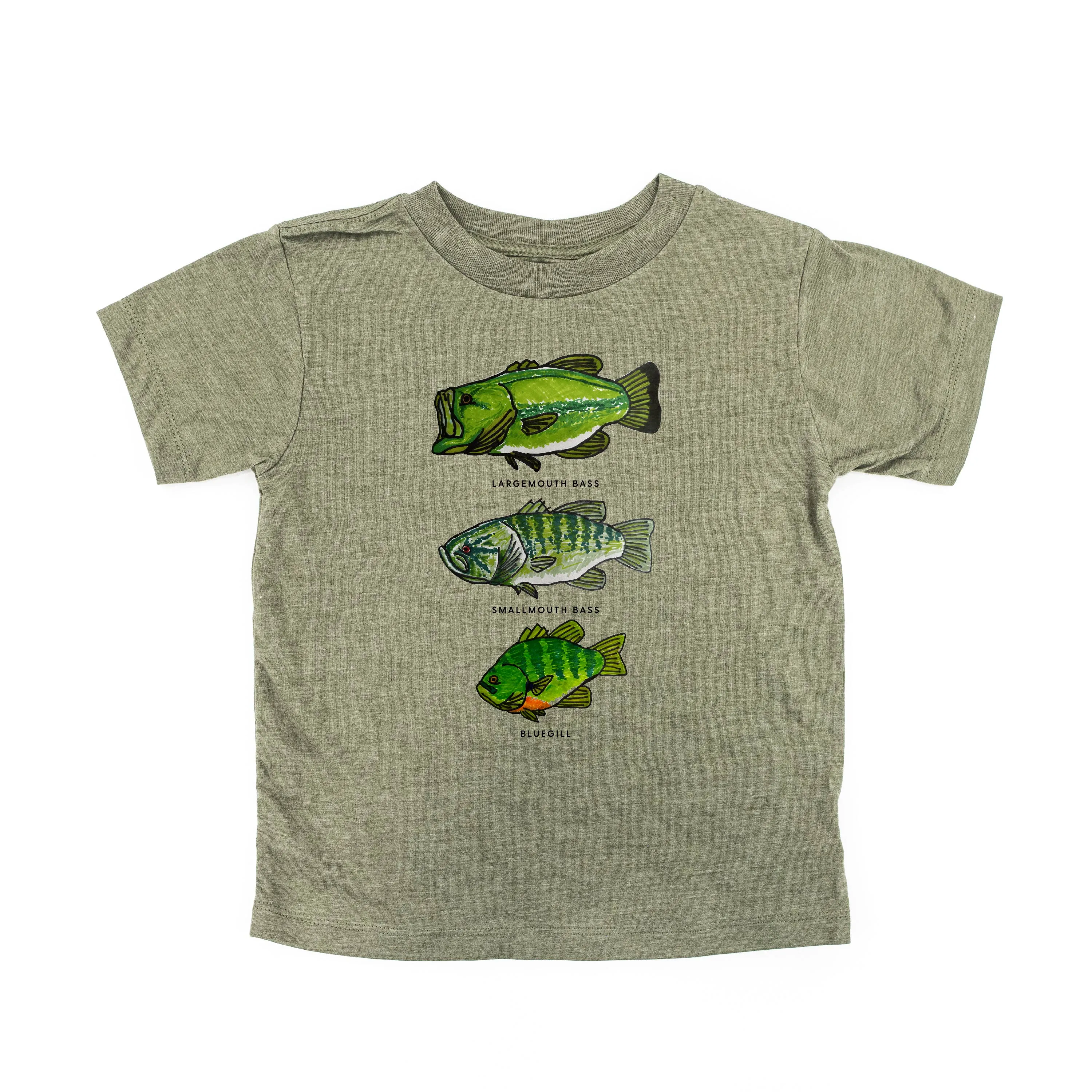 BASS & BLUEGILL CHART (HAND DRAWN) - Child Shirt