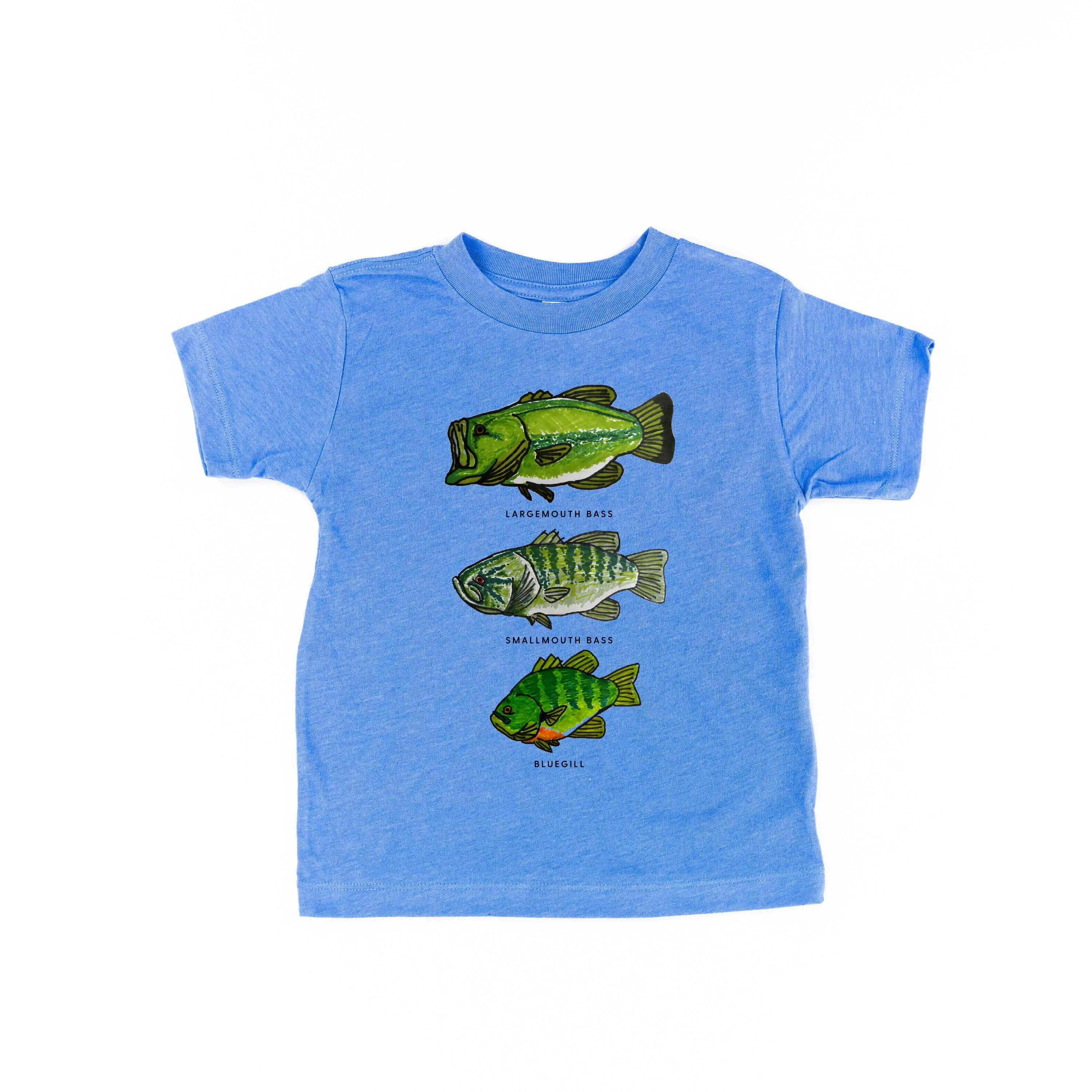 BASS & BLUEGILL CHART (HAND DRAWN) - Child Shirt