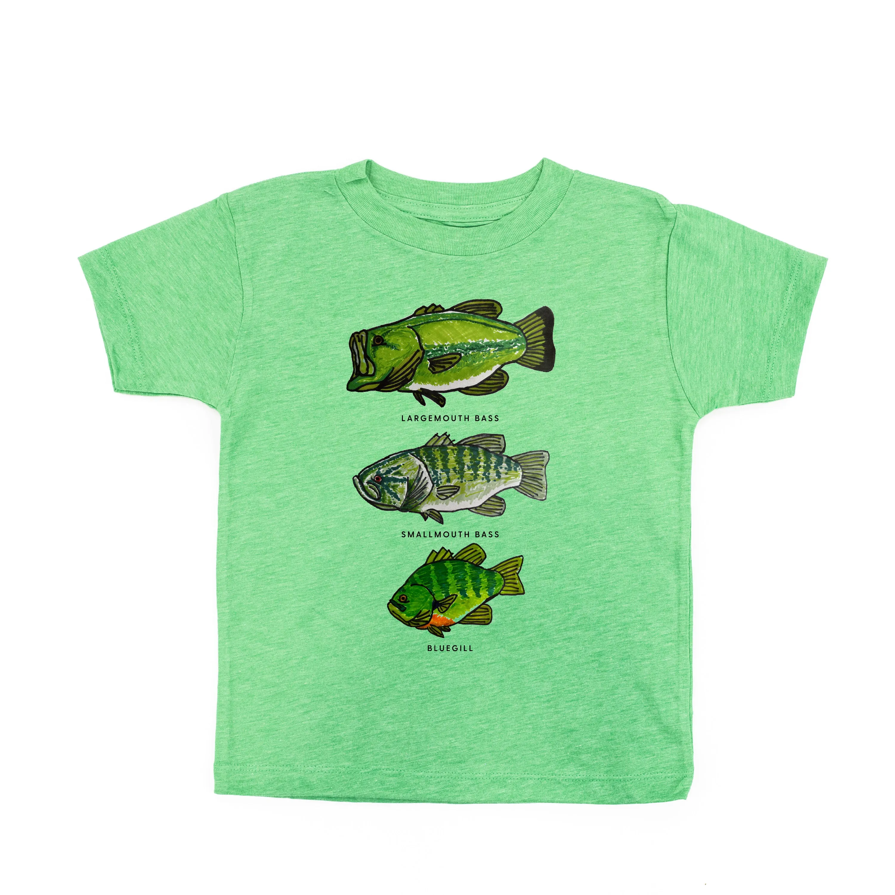 BASS & BLUEGILL CHART (HAND DRAWN) - Child Shirt