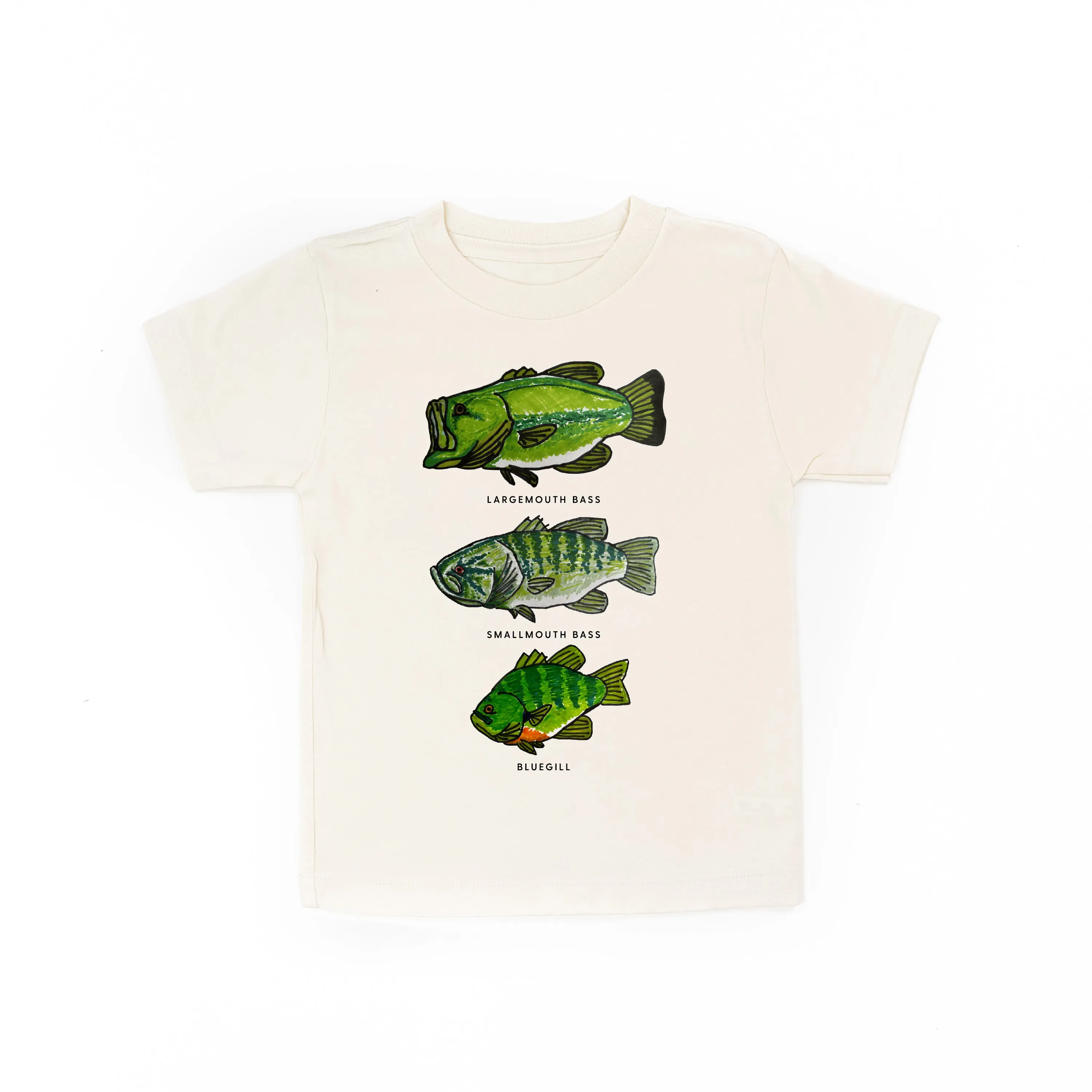 BASS & BLUEGILL CHART (HAND DRAWN) - Child Shirt