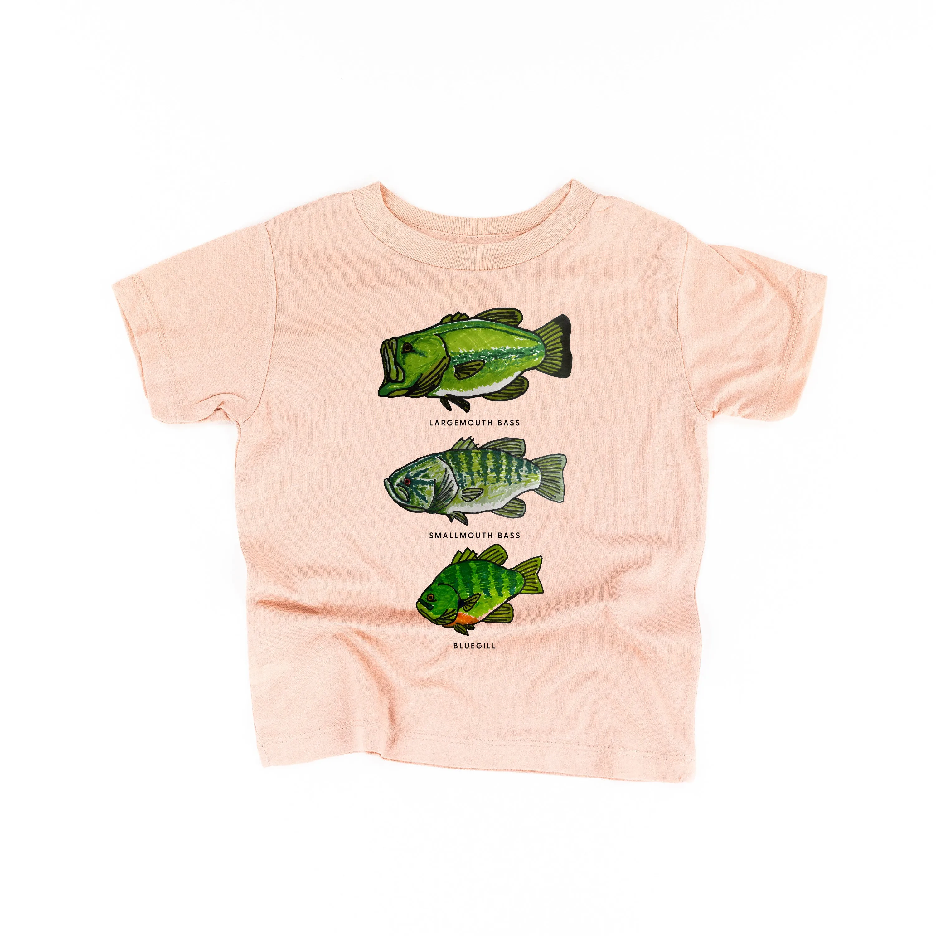 BASS & BLUEGILL CHART (HAND DRAWN) - Child Shirt