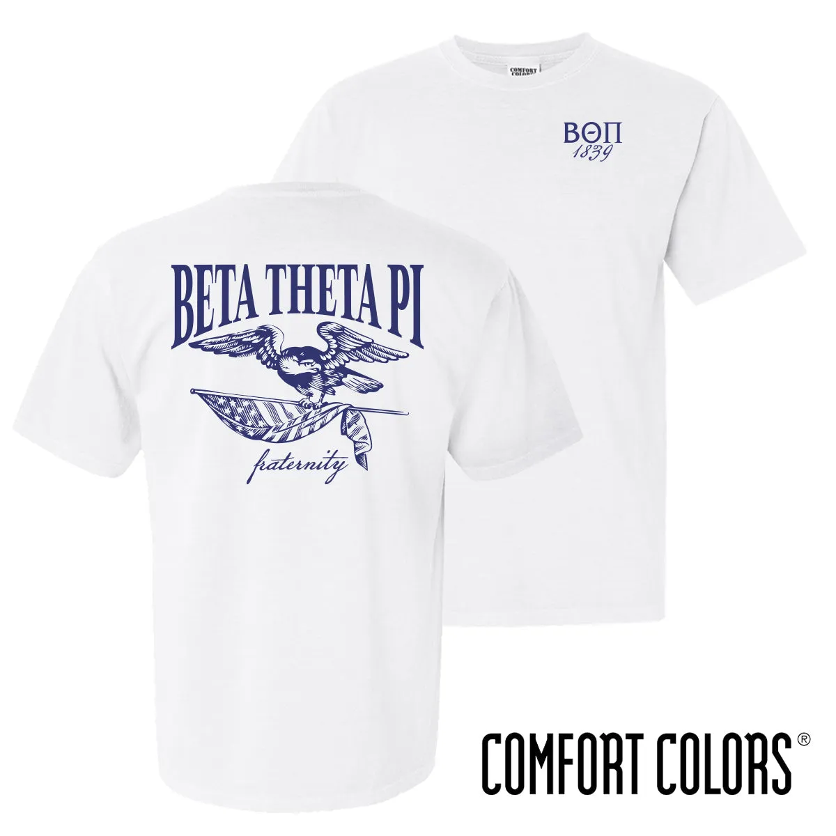 Beta Comfort Colors Freedom White Short Sleeve Tee