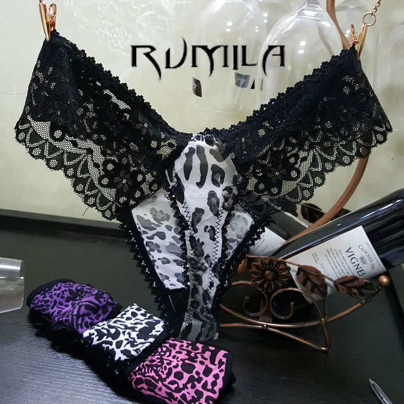 big size XXXXL Leopard lace cotton Women's Sexy Thongs G-string Underwear Panties Briefs Ladies T-back  1pcs/Lot,zhx83