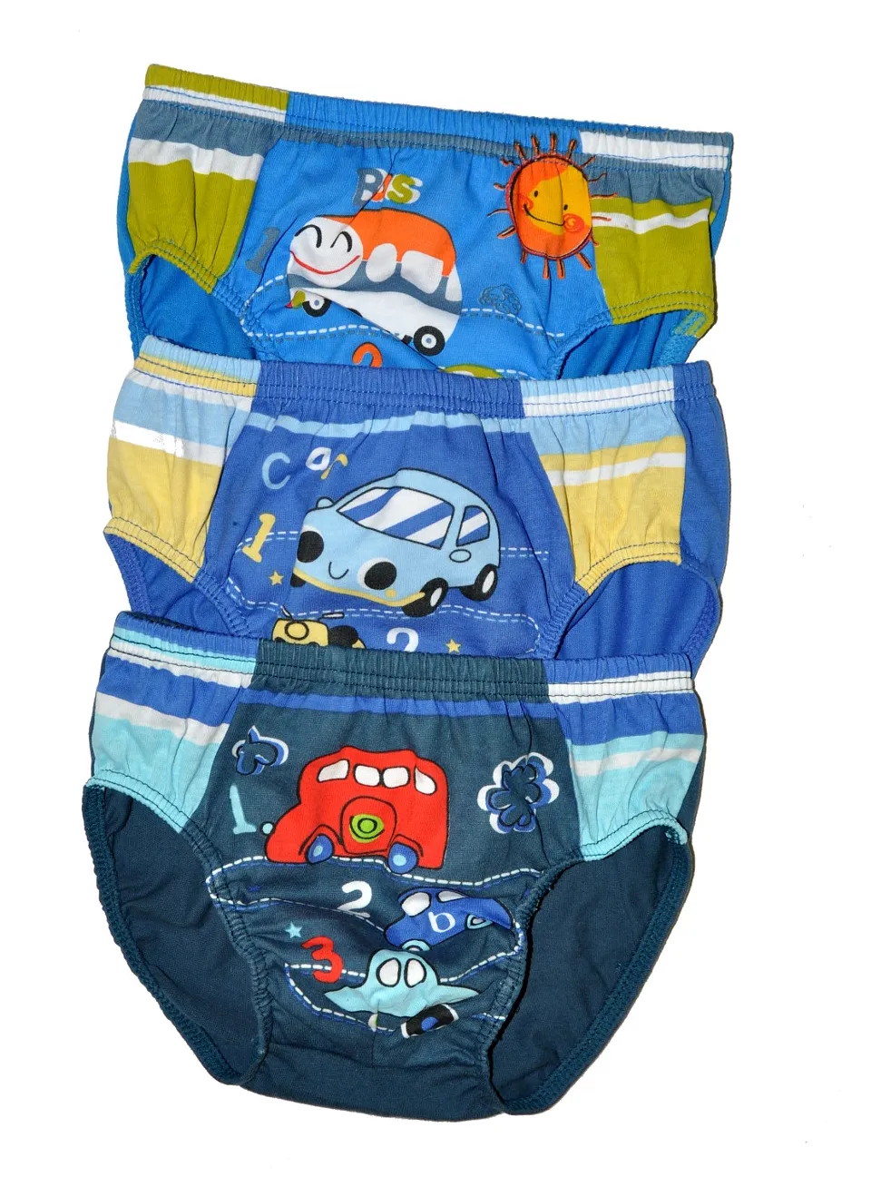 Boys Briefs Cars 3-Pack (4-8yrs)