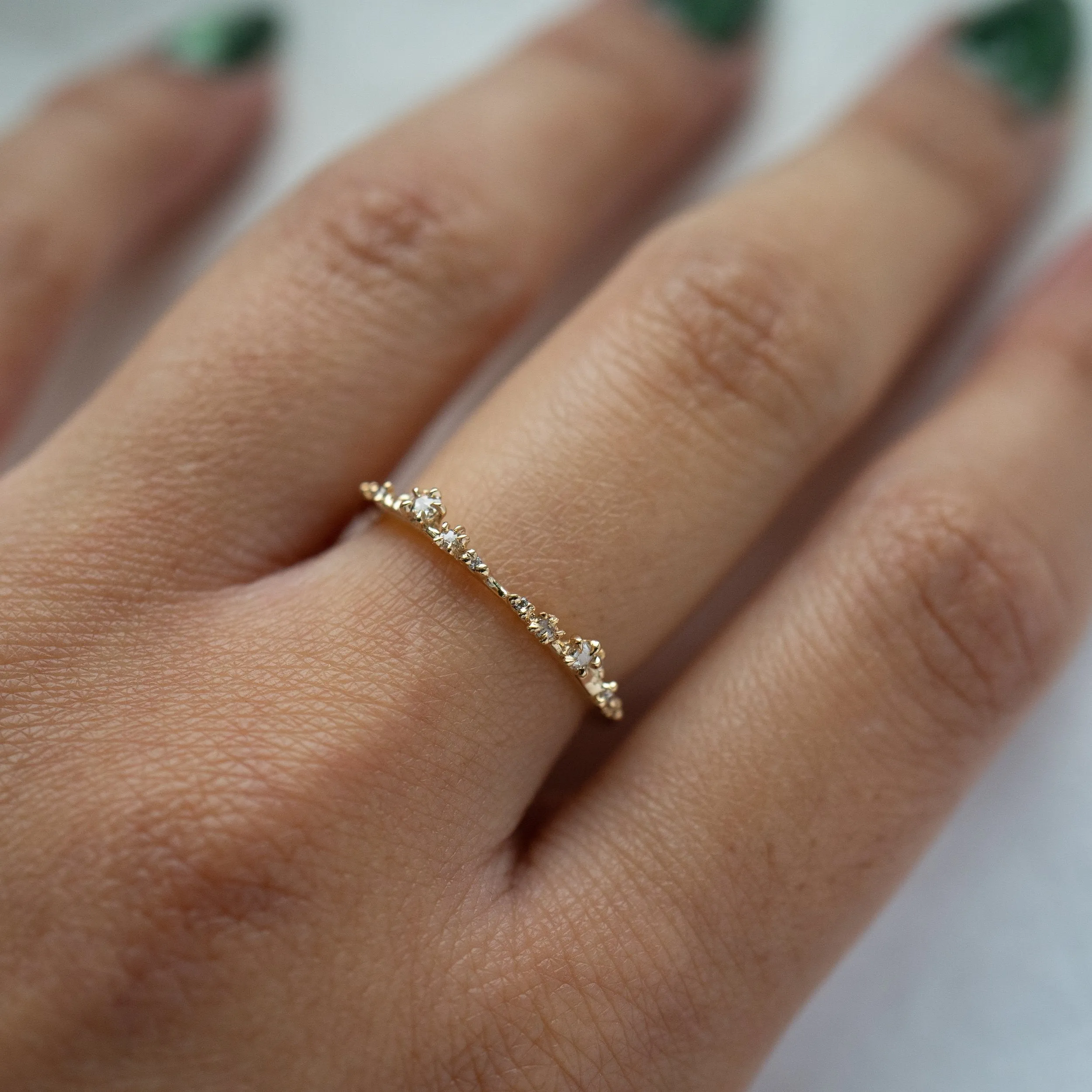 Brilliant Diamond White Wisp Band