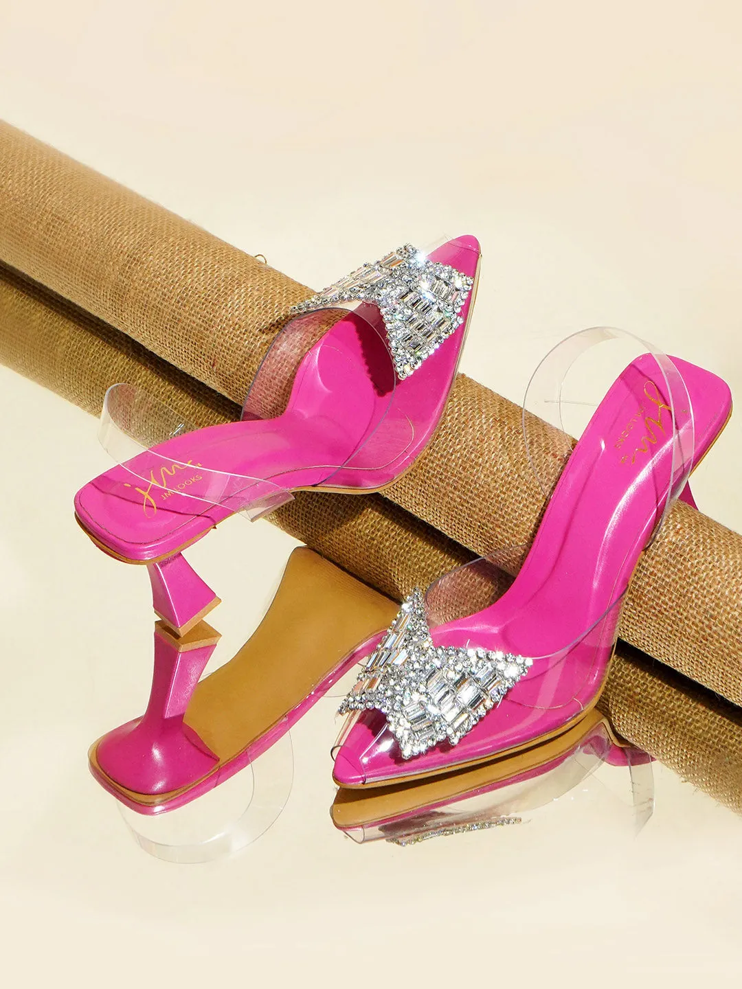 Butterfly Brooch Transparent Vinyl Heels