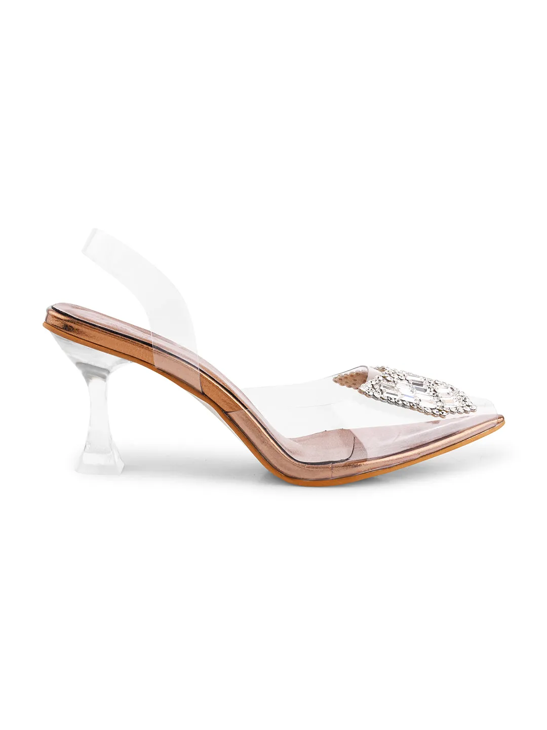 Butterfly Brooch Transparent Vinyl Heels