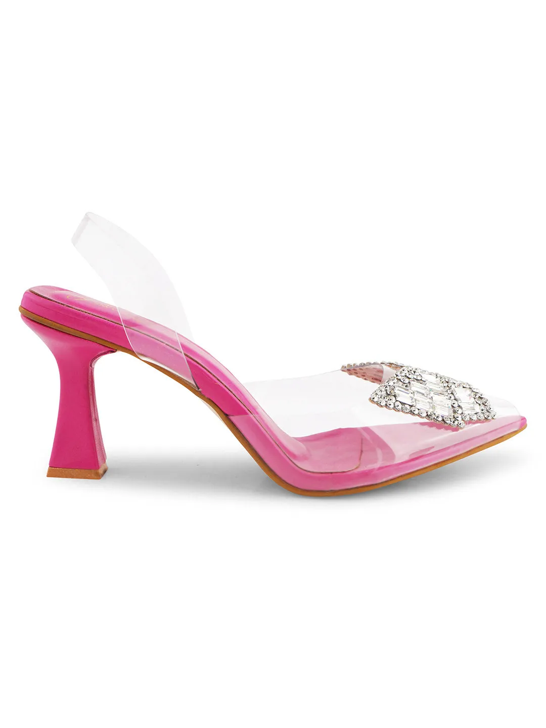 Butterfly Brooch Transparent Vinyl Heels