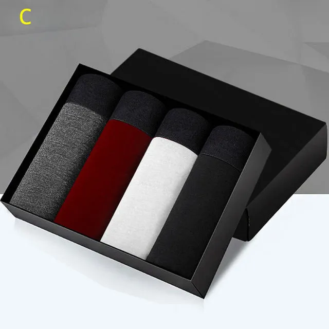 Cuecas Sous Vetement Homme Boxer Shorts Cueca Gay Calzoncillos Cotton Boxers Underwear Mens Couple Sexy Man 4Pcs/lot H003