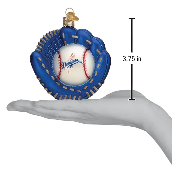 Dodgers Baseball Mitt Ornament