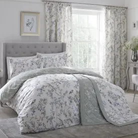 Dreams & Drapes Nora Blossom Duvet Cover Set - Green