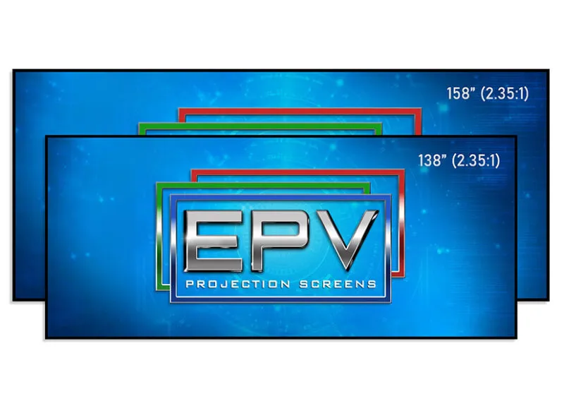 EPV Screens Sonic AT8 ISF eFinity(AT) Gain (1.0) Fixed Frame 150" (73.3x130.5) HDTV 16:9 EF150H-AT8-ISF