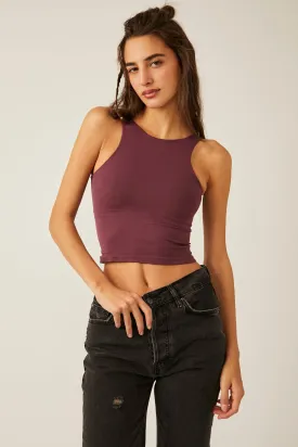 Free People Precious Wine Clean Lines Cami