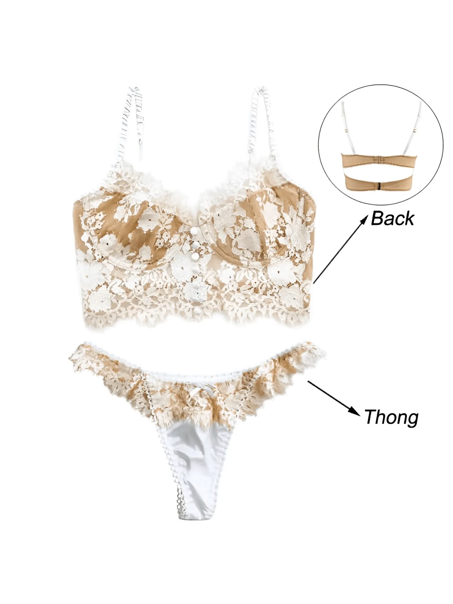 French Lace Bra & Underwear Set