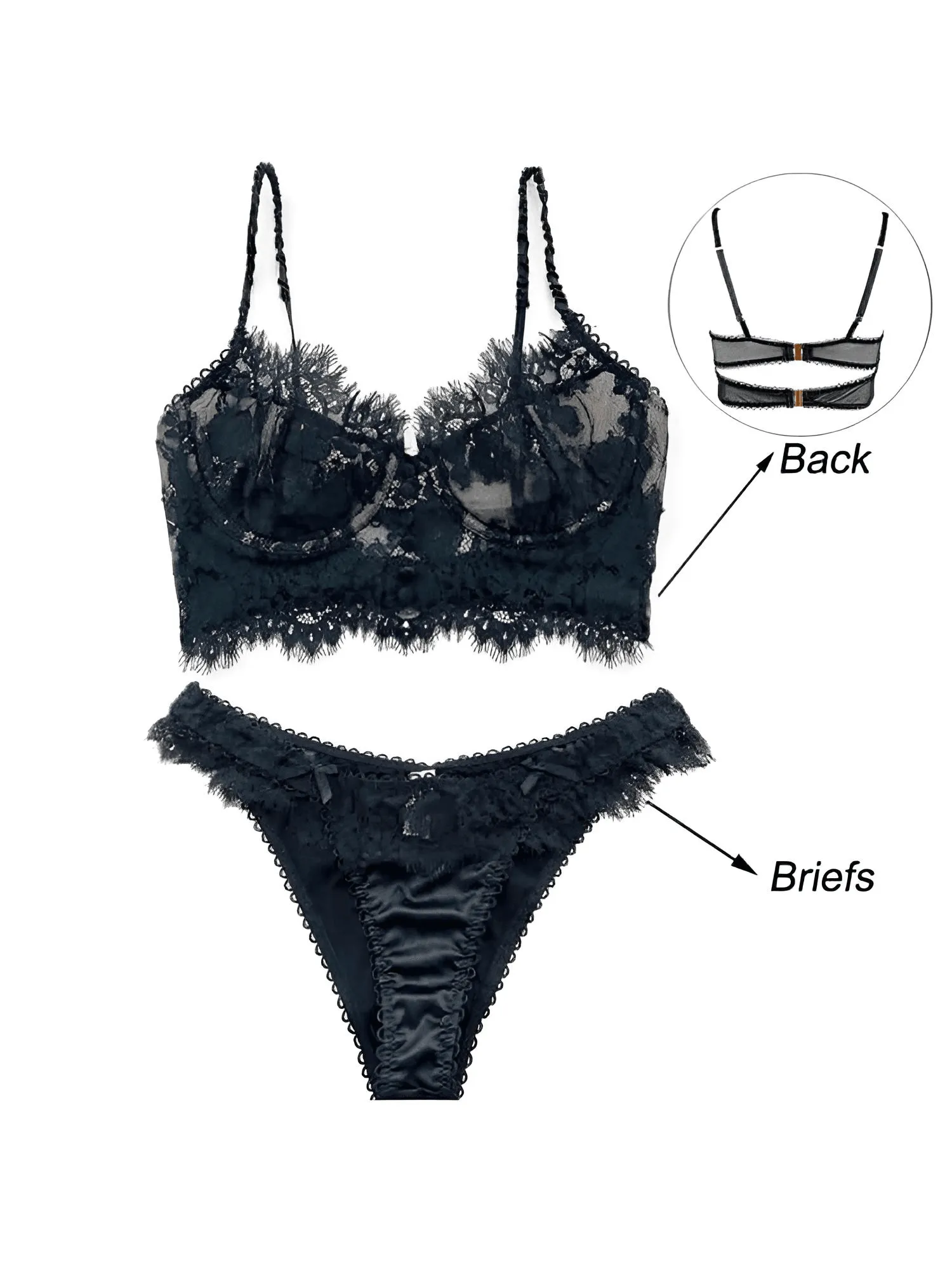 French Lace Bra & Underwear Set