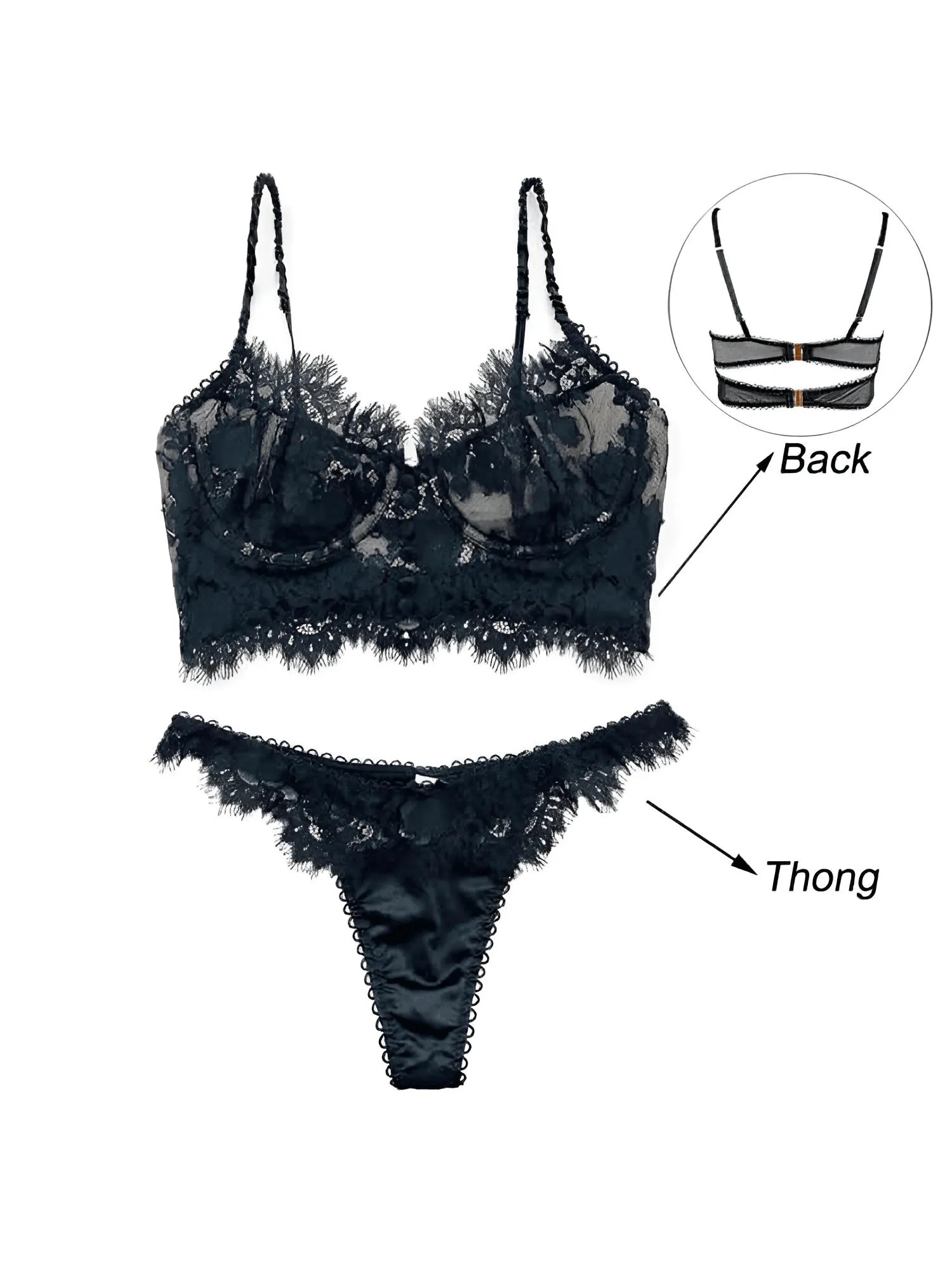 French Lace Bra & Underwear Set