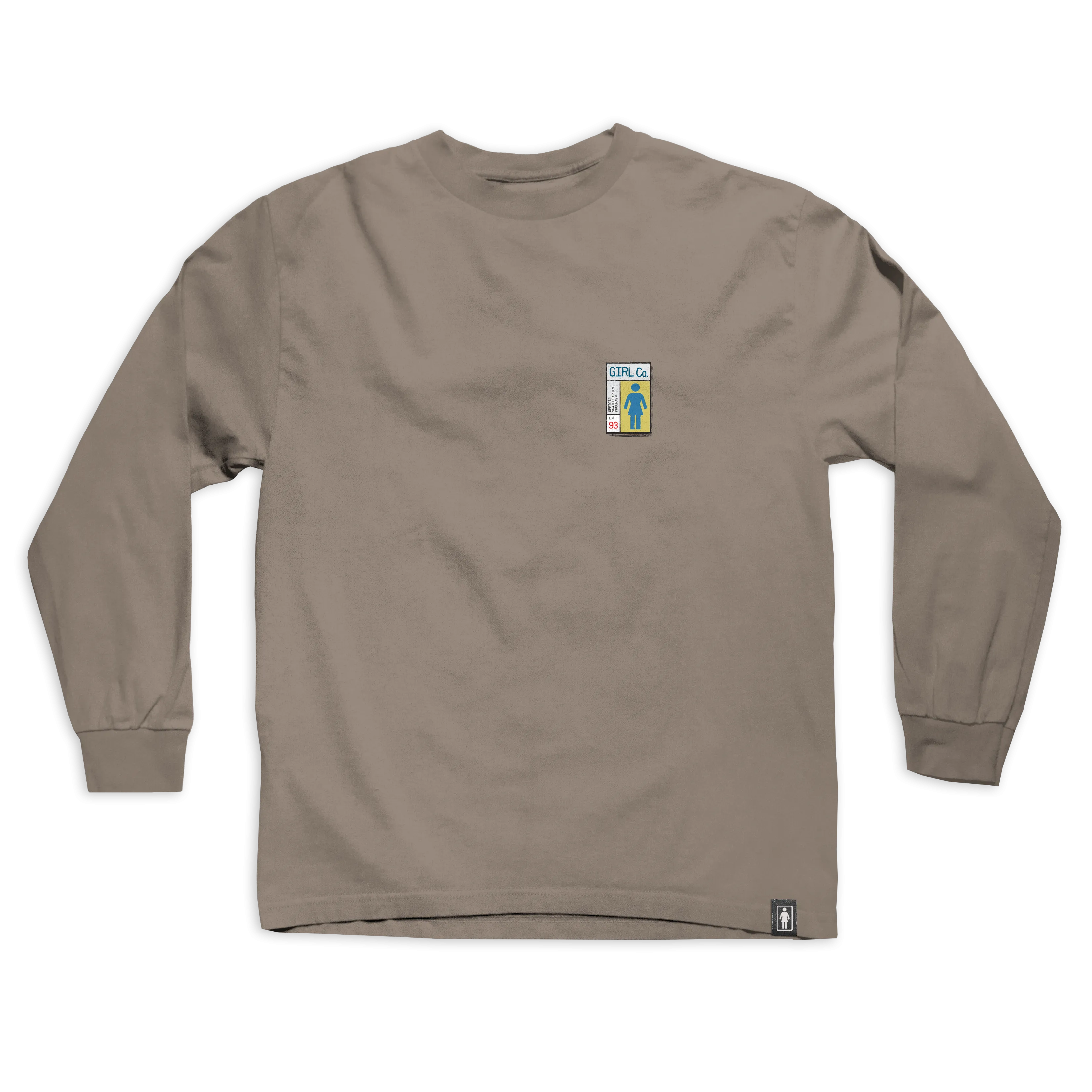 Girl Gridbox LS Tee Khaki