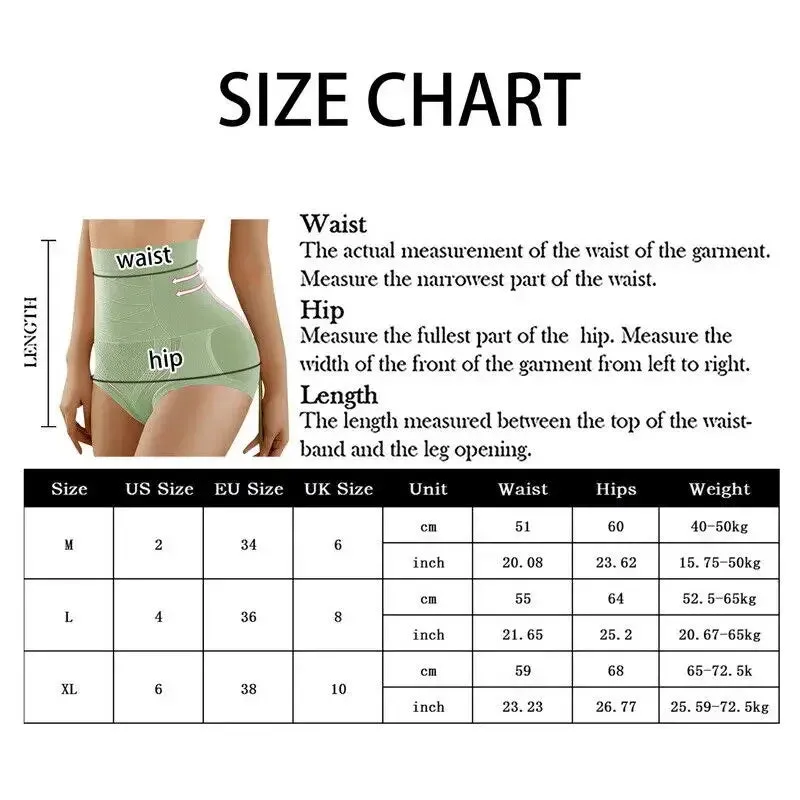 High Waist Shapewear for Women Tummy Control Knickers Butt Lifter Panties Slimming Underwear Body Shaper Seamless Shaping Brief