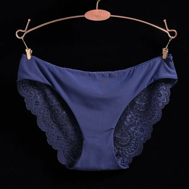 Hot sale! l women's sexy lace panties seamless cotton breathable panty Hollow briefs Plus Size girl underwear