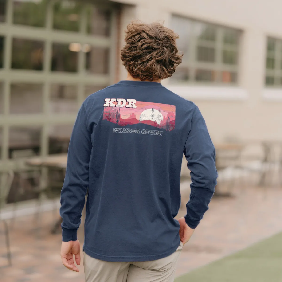 KDR Comfort Colors Wander Often Long Sleeve Pocket Tee