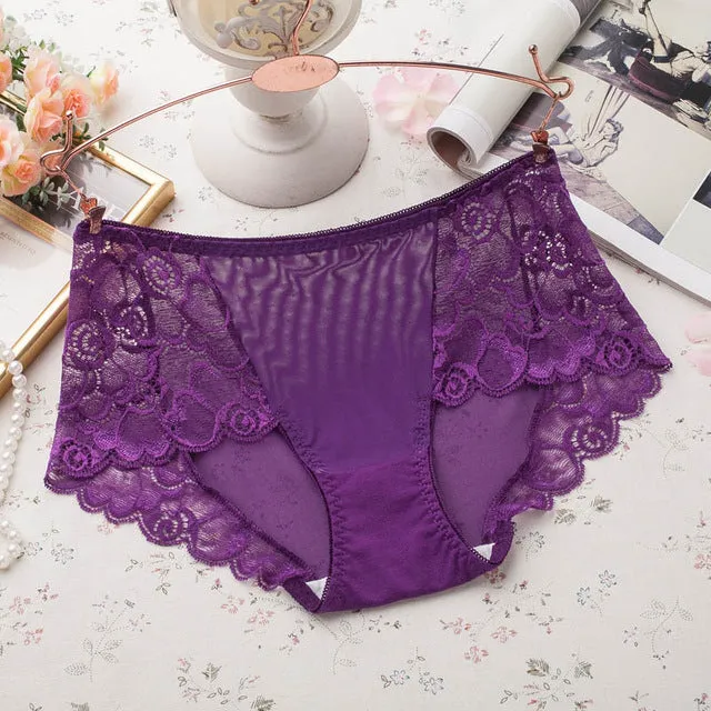 L-3XL Women underwear panties sexy brand  women's briefs seamless lace plus size sexy women underwear cotton breathable panty