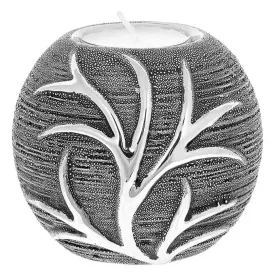 Leaf Tealight Ball Gunmetal