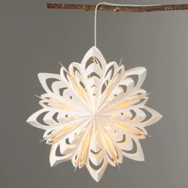 Lg Hanging Paper Snowflake