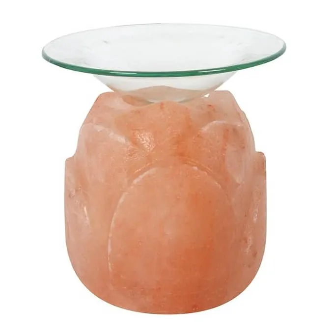 Lotus Flower Shaped Himalayan Salt Oil Burner