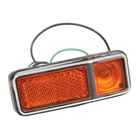 Lucas L841 amber side marker light, Left Hand Side - Fitted to MG, Austin Healey, Triumph etc.