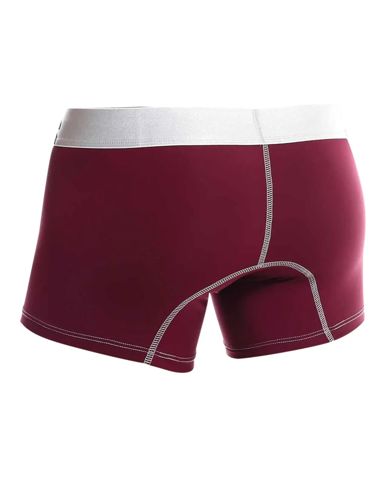 Male Basics Performance Boxer Burgundy LG