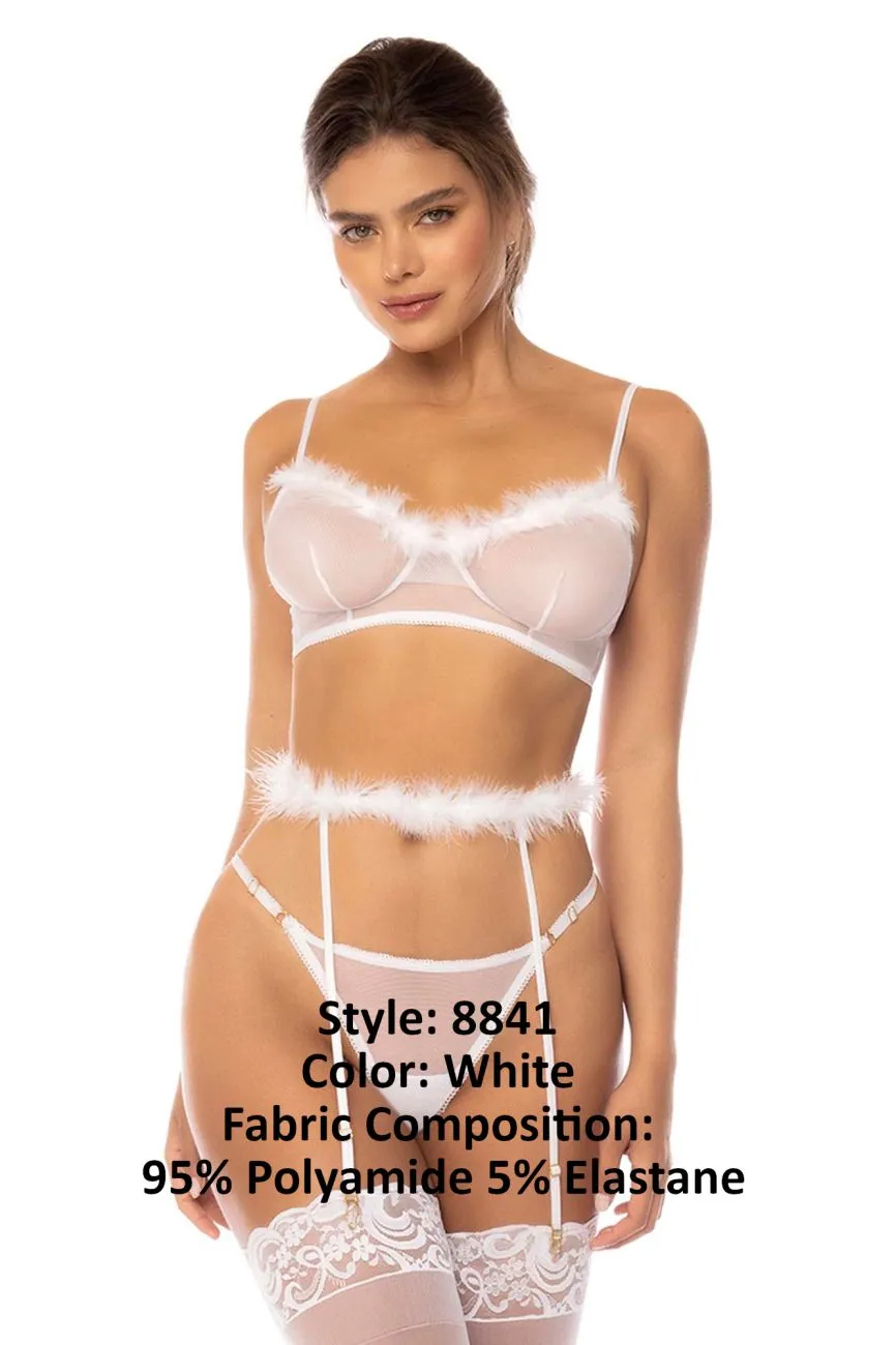 Mapale 8841 Emmie Three Piece Lingerie Set Color White