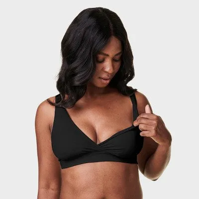 New - Bravado! Designs Women's Ballet Nursing Sleep Bra - Deep Black XL