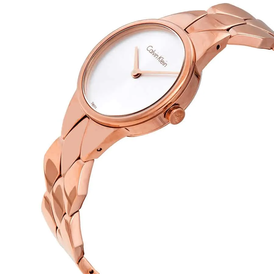 NEW Calvin Klein Snake Steel Ladies Watches - Rose K6E23646