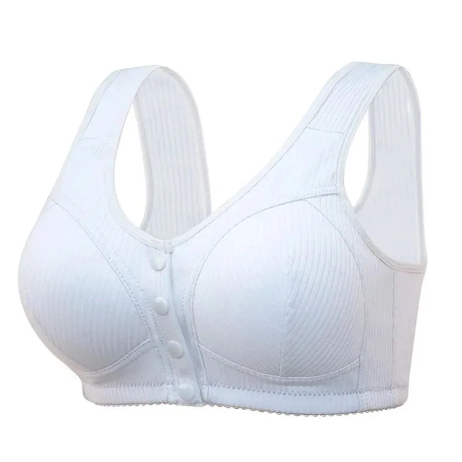 OCW Front Button Closure Wireless Push Up Bras