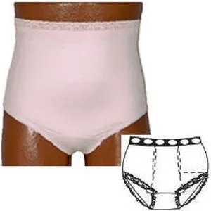 OPTIONS Ladies' Basic with Built-In Barrier/Support, Soft Pink, Dual, Medium 6-7, Hips 37" - 41"