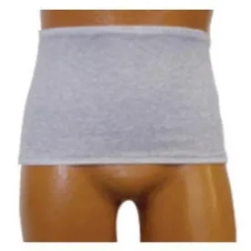 OPTIONS Mens' Brief with Built-In Barrier/Support, Light Gray, Left Stoma, 2X-Large