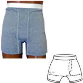 OPTIONS Men's Brief with Built-In Barrier/Support, White, Right-Side Stoma, X-Large 10, Hips 45" - 47"