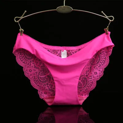 S-XXL 5 Size Women Sexy Underwear Transparent Hollow Women's Lace Panties Seamless Panty Briefs Intimates