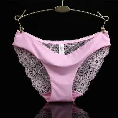 S-XXL 5 Size Women Sexy Underwear Transparent Hollow Women's Lace Panties Seamless Panty Briefs Intimates