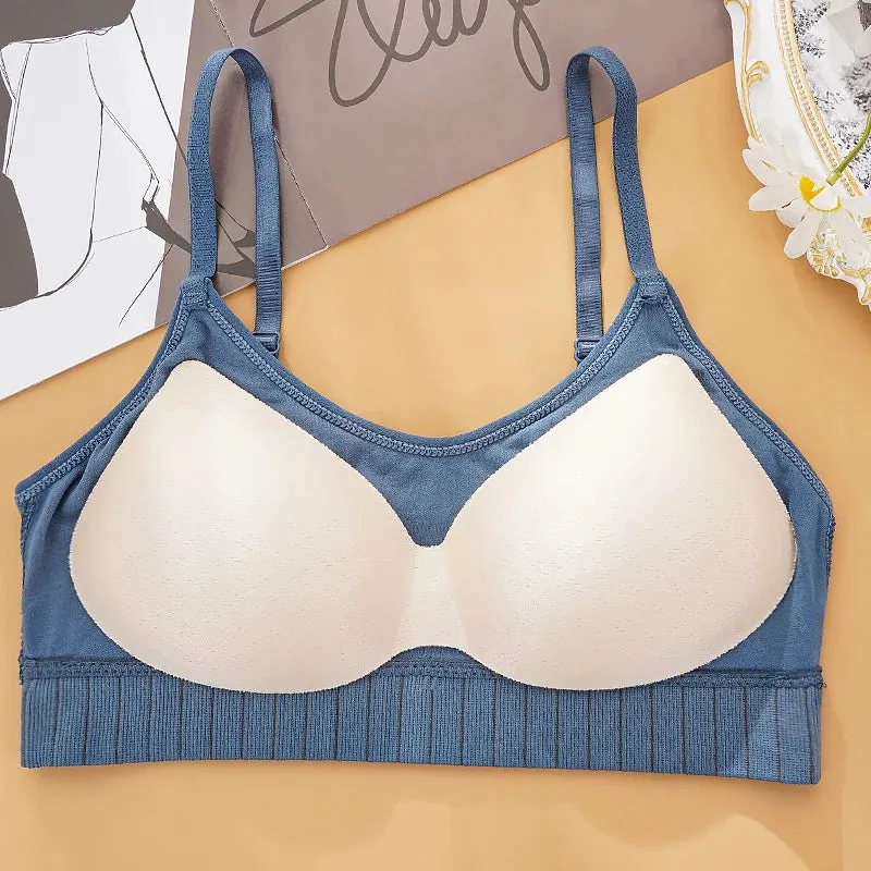 Sexy Wireless Bralette Seamless Women Bra Padded Sleep Tops U-Shaped Back Sports Tube Top Breathable Crop Lingerie Underwear