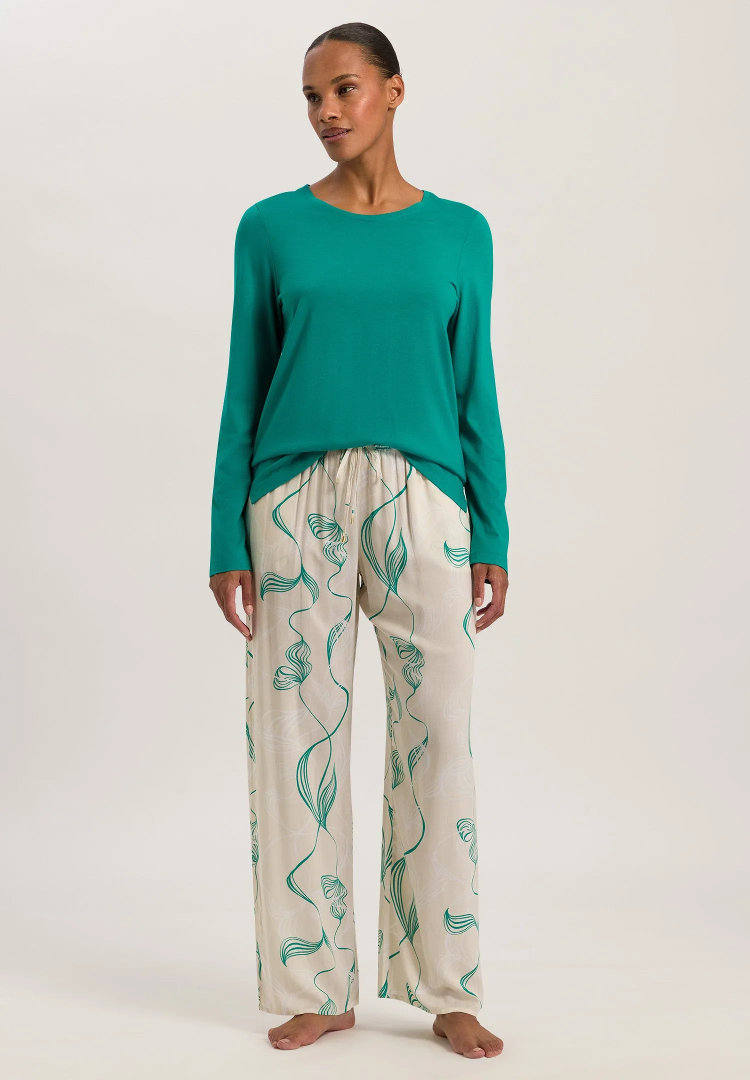 Sleep And Lounge Woven Long Pant | Lively Lines 77617-1261