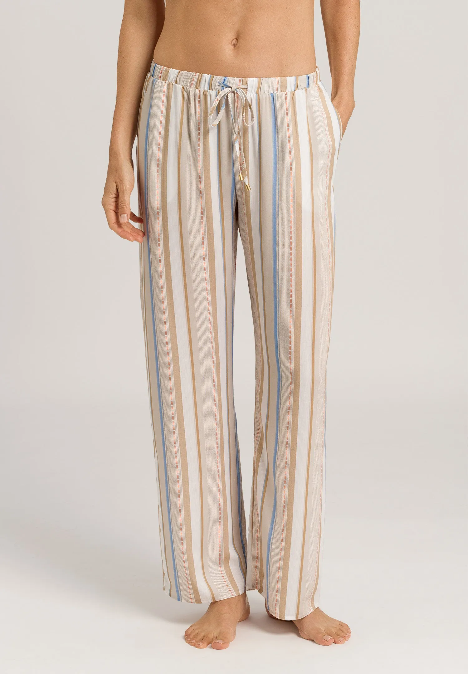 Sleep And Lounge Woven Long Pant | Textured Stripe 77617-2953