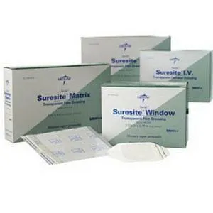 Suresite Transparent 2 Handle Film Dressing 4" x 5" Rectangle